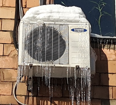 Заправка кондиционера зимой